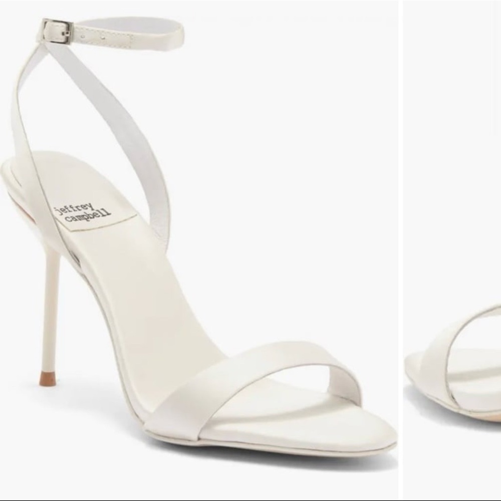 Jeffrey Campbell Ivory Heeled Sandals